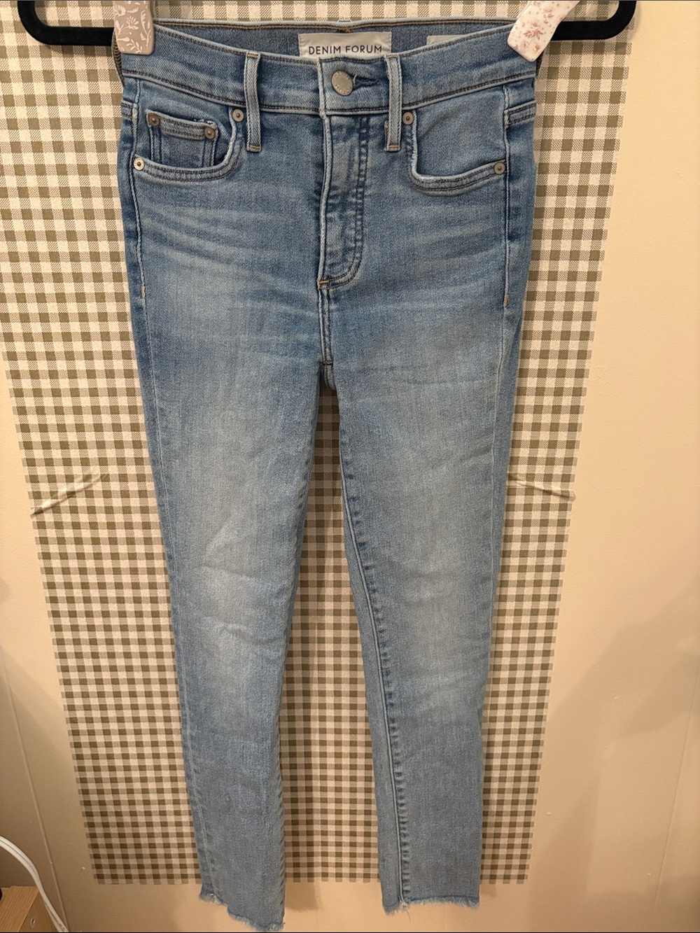 Aritiza Denim Forum Light Wash High-Rise Skinny Jeans